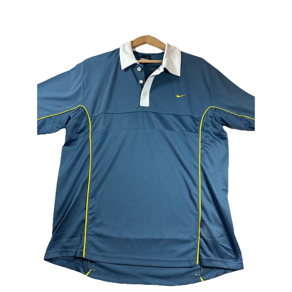 Nike Dri-Fit UV Polo Shirt Mens L Golf Outdoor Active Performance